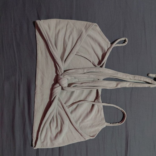 Crop top beige with unique back, like new