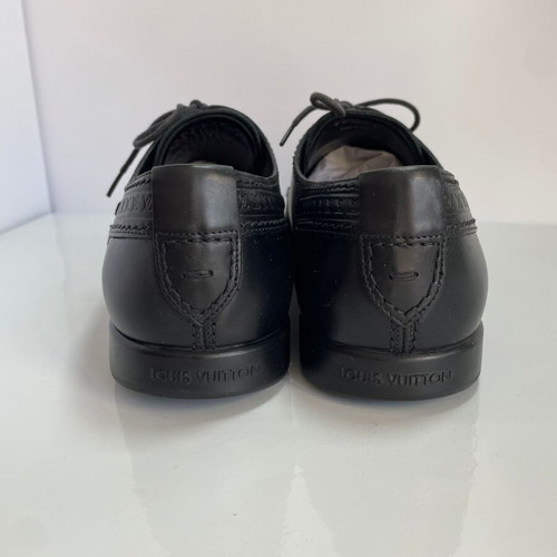 Louis Vuitton men's elegant leather shoes used, size 42, black