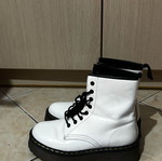 Corina white patent leather boots size 38 like new