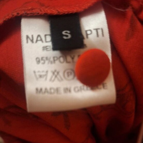 Nadia Rapti shirt fire red size S like new