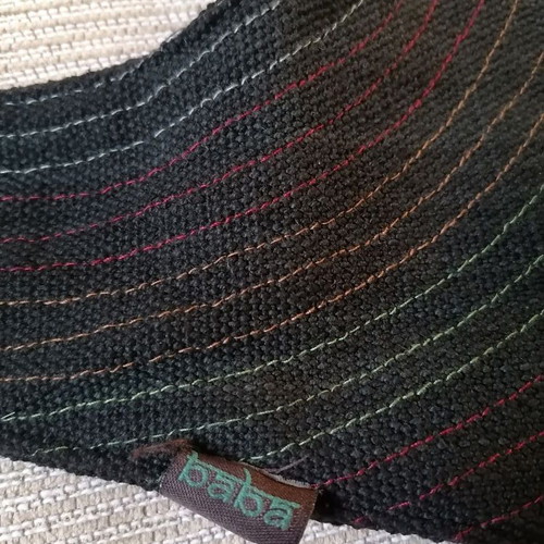 Hobo shoulder bag like new, 100% cotton, black