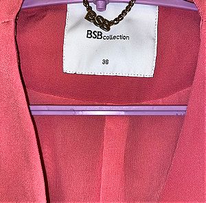 BSB σακάκι ροζ με ζώνη - άριστη κατάσταση
