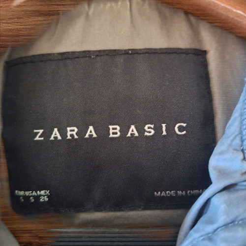 Zara Basic women's jacket small gray like new with hood