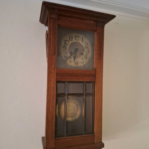 Wooden Radium wall clock used with vintage pendulum