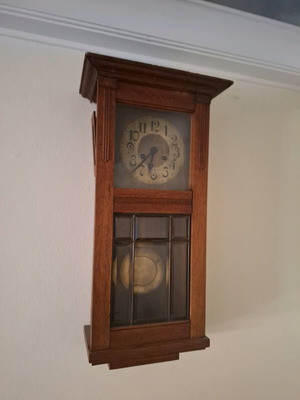 Wooden Radium wall clock used with vintage pendulum