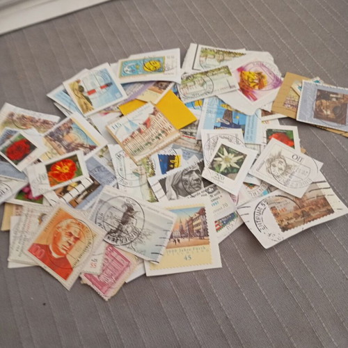 German stamps used, pack of 100 on paper