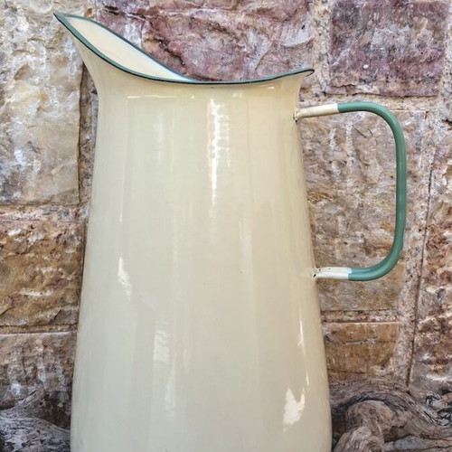 Kockums Sweden enamelware jug 4 liters like new, Scandinavian design