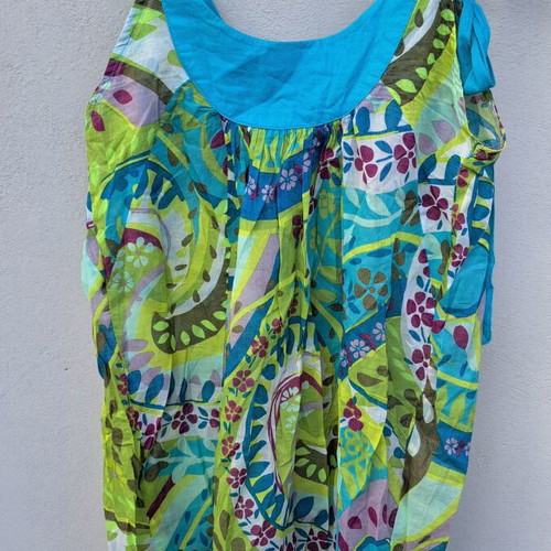 Promod colorful top like new, cotton, size M