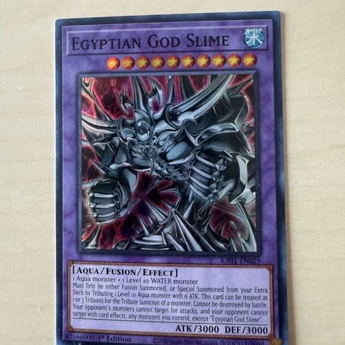 Yu-Gi-Oh! Egyptian God Slime RA01 card