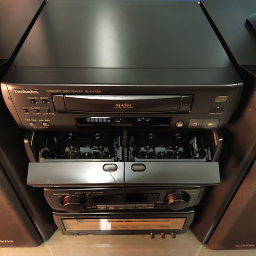 Technics SC-CA1080 / CA1060 Vintage Hi-Fi Component System used with speakers
