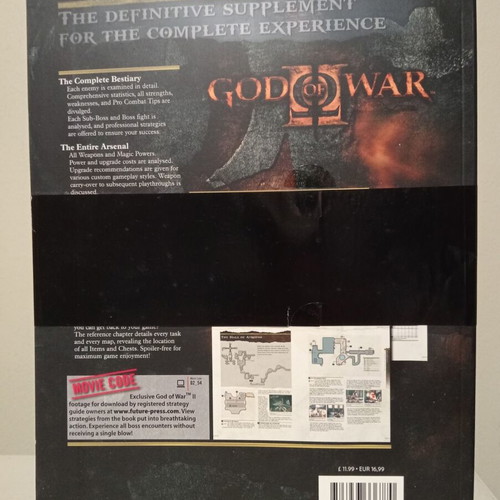 God of War II Official Strategy Guide like new, Future Press edition