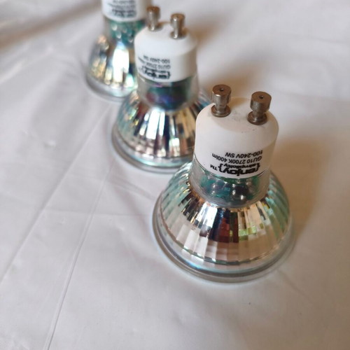 Ceiling light set 2x4 GU10 spot black used, 8 lighting points