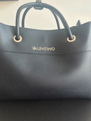 Valentino handbag with detachable shoulder strap, black