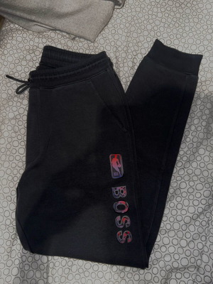 Boss x NBA tracksuit small like new, black