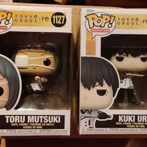 Funko Pop Tokyo Ghoul Toru Mutsuki #1127 and Kuki Urie #1125 new