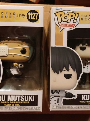Funko Pop Tokyo Ghoul Toru Mutsuki #1127 and Kuki Urie #1125 new