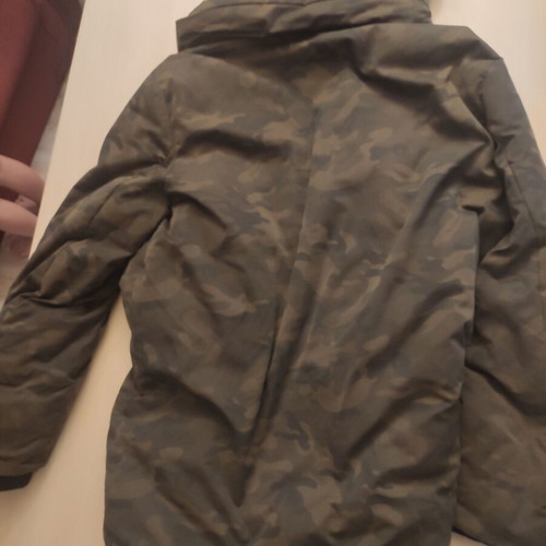 Zara men's long puffer coat like new, size L, multicolor