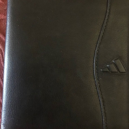 Adidas men's leather wallet new, black, 13cm x 21cm