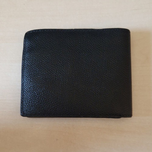 Tommy Hilfiger leather wallet with card and coin compartments, black