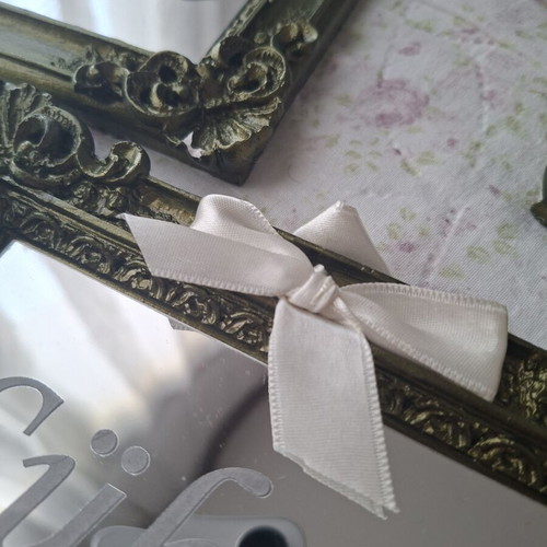 Set of 3 Vintage Baroque Wall Mirrors with Silver Lettering