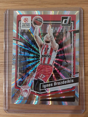 Panini Donruss Euroleague 2023-2024 Ignas Brazdeikis holo laser card like new