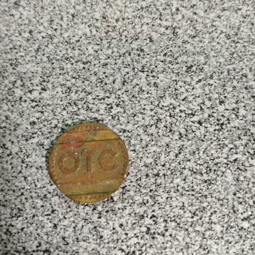 OTE telephone token 1966 used, vintage in good condition