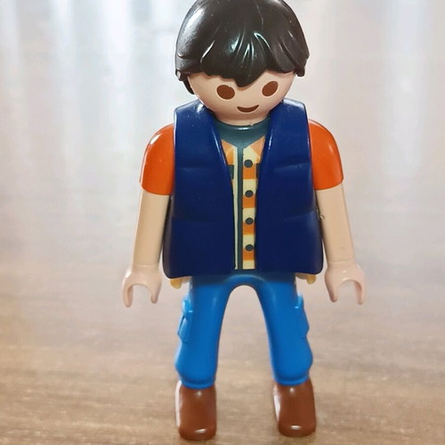 Playmobil figure with vest like new