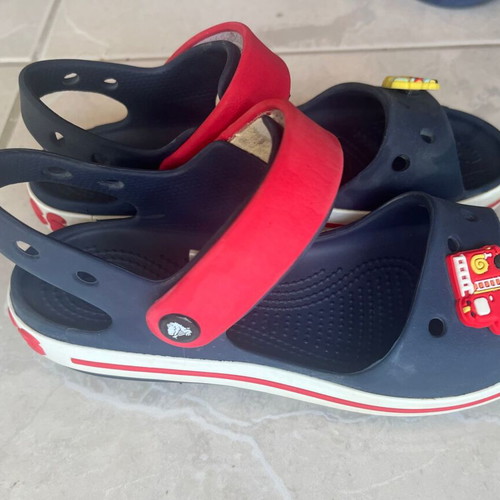 Crocs sandals used, sizes 32 33, blue