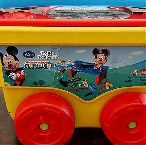 Τροχήλατο καροτσάκι με εργαλεία Mickey για αγόρια