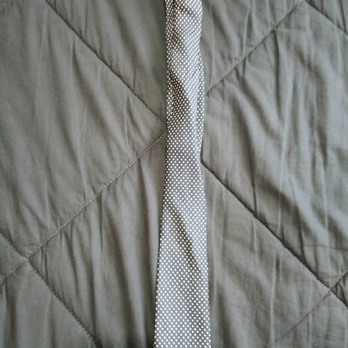 Tie like new, beige and blue