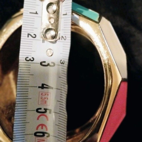 Assymetrical Beehive Cuff Bracelet colourful like new