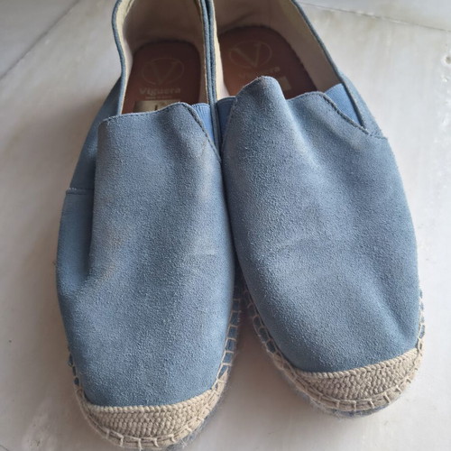 Viguera espadrilles size 41 blue suede like new