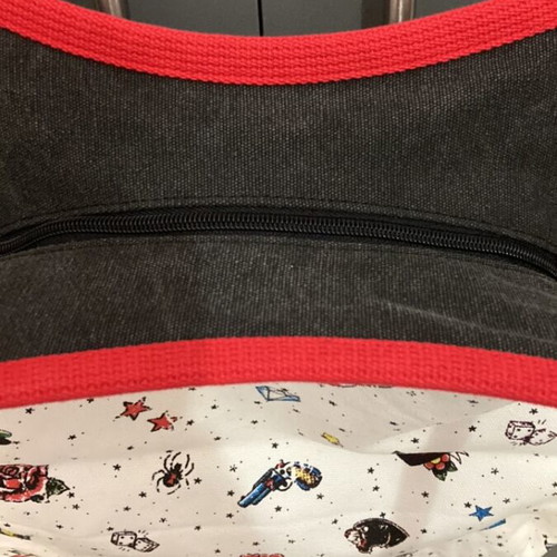 Fabric shoulder bag like new