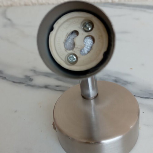Metallic LED spotlight like new, pack of 2