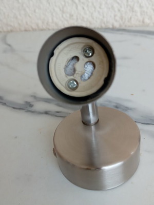 Metallic LED spotlight like new, pack of 2