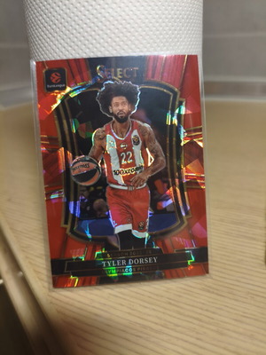 Tyler Dorsey Red Premier Level Euroleague Select 2025-26 card new
