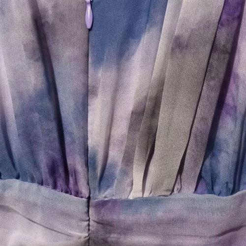 Long dress new with frill, multicolor, size 44