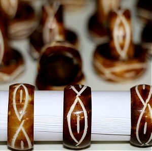 10 δαχτυλίδια χειροποίητα από κόκαλο bone carved - προσφορά πακέτου 10 τεμ