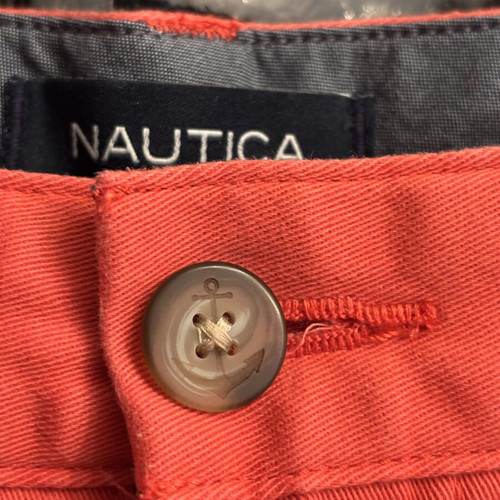 Nautica men's chino shorts coral size W32 like new