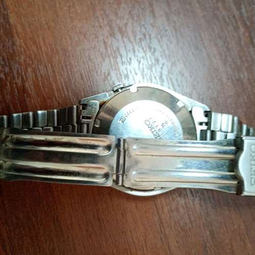 Seiko 5 Automatic 6309 wristwatch used, silver, vintage 1970