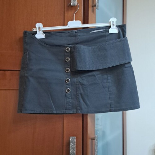 Mini skirt like new No.L gray with large pocket