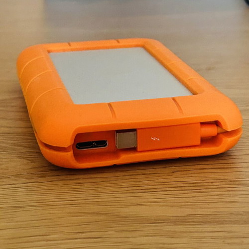 LaCie 1Tb Rugged USB 3.0 Gen 1 Type-C external hard drive like new