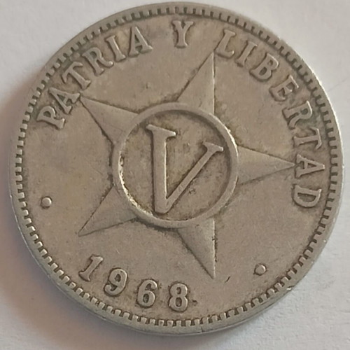 Cuba 1968 coin used