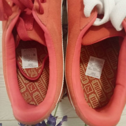 Puma Suede women's shoes new, salmon color, size 40.5