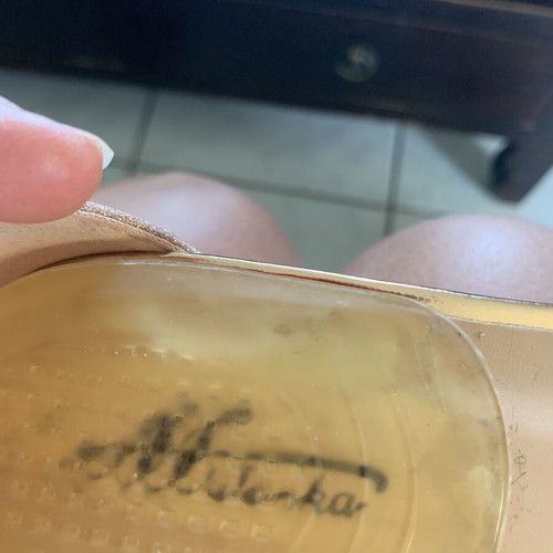 Pink and gold glitter sandals size 38, like new