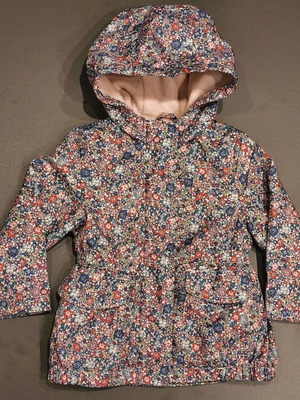 Carter's Baby Girl Floral Hooded Jacket Coat size 12M like new