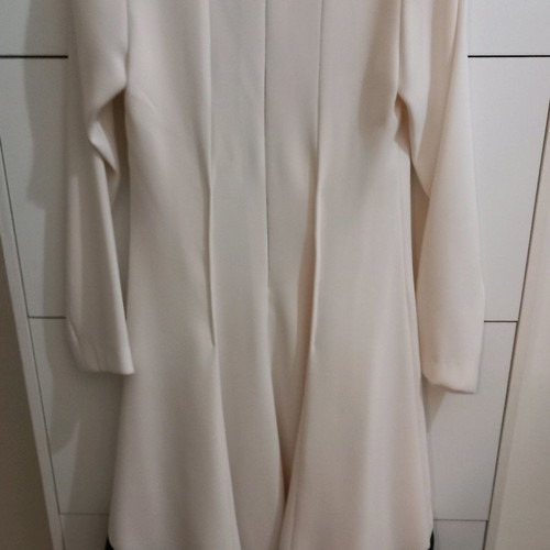 Rita Pateroni official dress white like new with black satin belt