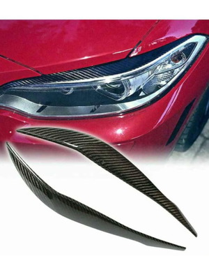 BMW Carbon Fiber Front Headlight Eyelid Trim Cover for 3-Series F30