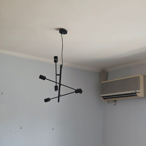 Ceiling light like new, black matte pendant, industrial style