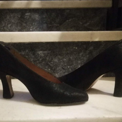 Black pumps size 36 used with 9 cm heel